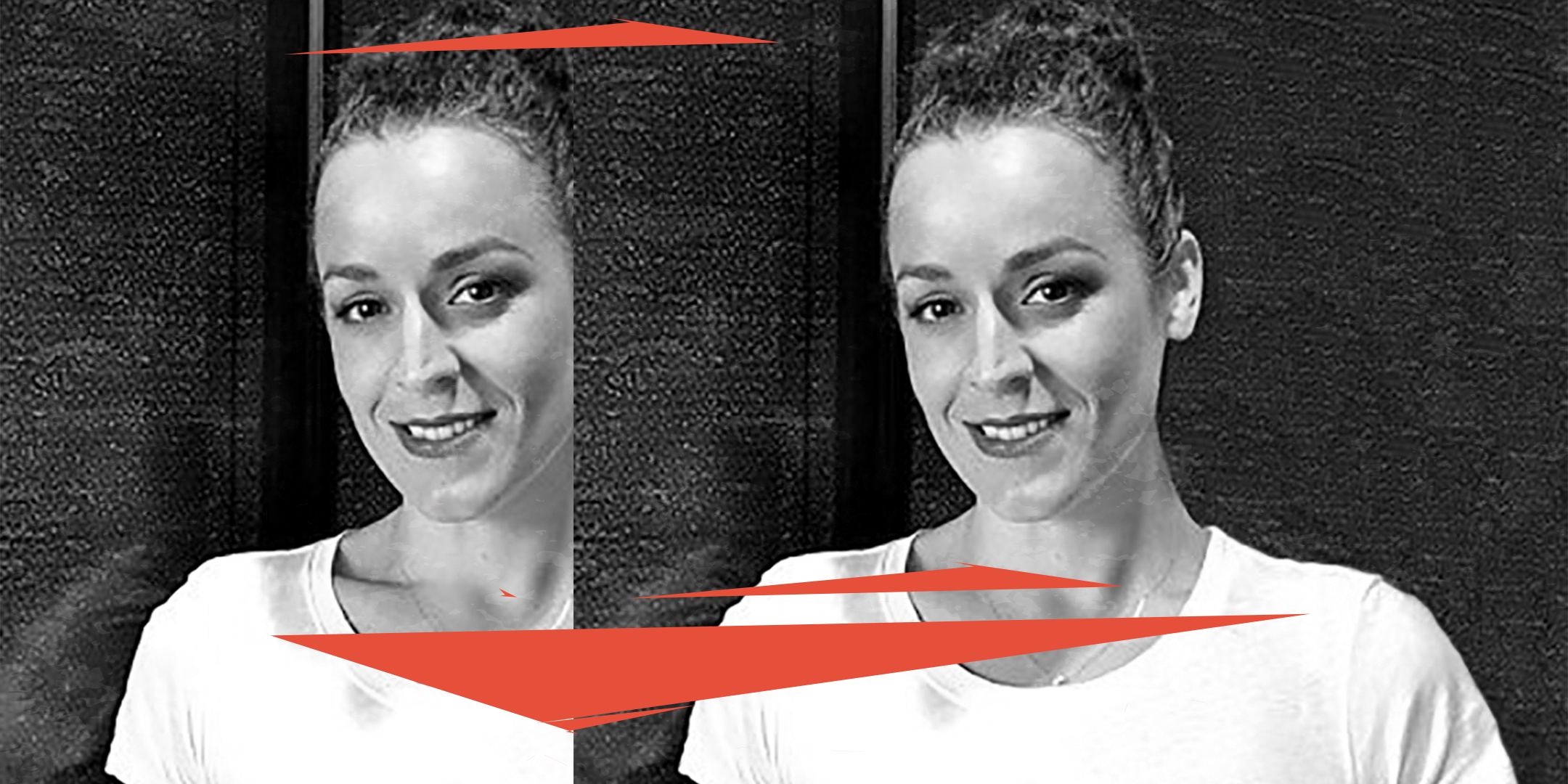 [Emer McPolin] A youngish, Irish female with an up-do, a red lip, a white t-shirt and a smile.